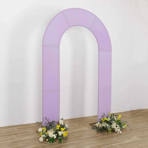 PRICES MAY VARY. Quantity: 1 Backdrop Stand Cover Material: Spandex Color: Lavender Style: U-Shaped Total Height: 7ft Total Width: 11" Custom Fit for our 8ft Round Top Double Arch Backdrop Stand Feature: Premium Quality Spandex, Wrinkle Resistant, Durable, Reusable Pullover cover to get a snug fit PREMIUM QUALITY: Premium spandex stand cover are designed to fit a backdrop. Made from a high-quality stretch spandex material. These types of U-Shaped wedding arch slipcover stylishly contour backdrop Open Arch Backdrop, Arch Backdrop Stand, Mall Stores, Arch Backdrop, Ballroom Wedding, Dining Chair Slipcovers, Backdrop Stand, Beautiful Backdrops, Round Top