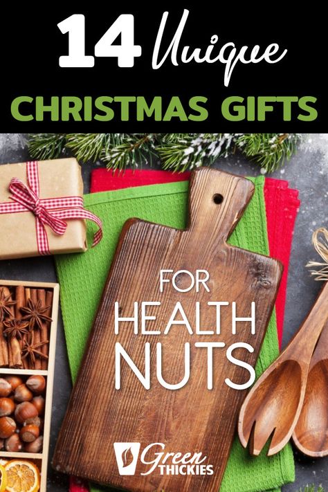 This great list of holiday gifts for health nuts will give you some inspiration for the perfect affordable gift for your loved ones. Health Care Christmas Gifts, Healthy Gift Ideas, Fruit Facts, Nuts Gift, Heath Bars, Coworkers Christmas, Healthy Gift, Healthy Christmas, Colonial Christmas