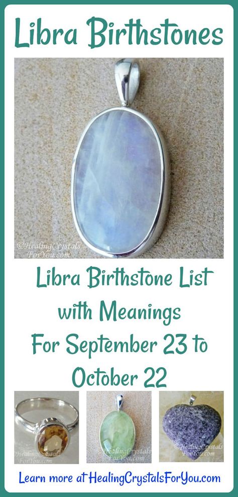 Libra Birthstone List with Meanings For September 23 to October 22 Libra Witch, Libra Stone, Zodiac Birthstones, Birthstones Meanings, Birthstone Chart, Libra Birthstone, October Libra, Birth Stones Chart, Healing Crystals For You