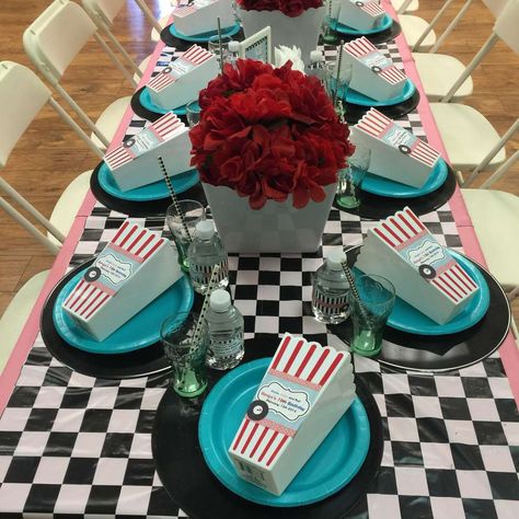 50s Party Theme, Sock Hop Decorations, 1950s Party Ideas, 50s Party Decorations, 1950s Theme Party, Grease Theme, 50s Sock Hop, Grease Party, 50s Theme Parties