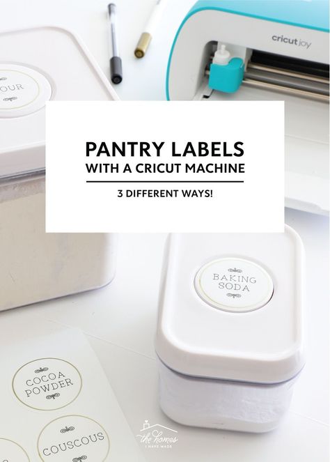 Cricut Labels, Functional Pantry, Moving Box Labels, Vinyl Pantry Labels, Diy Pantry Labels, Cricut Print Then Cut, Cricut Pens, Cricut 3, Acrylic Containers