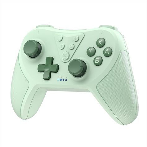 Ok I am a BIG fan of the Nintendo Switch, but not a fan of those flimsy Joycons. Anyone else?? Anyway, I have this saved for myself on Amazon, but if you're like me you want something aesthetic and functional. 4.5 star rating from 186 consumers is certainly promising! I am in LOVE with the pastel color options! Green AND purple. Click the link to shop, game on🎮 Green Nintendo Switch Png, Cute Switch Controller, Cute Nintendo Switch Accessories Oled, Nintendo Switch Lite Turquoise, Nintendo Switch Oled Controller, Switch Pro Controller, Switch Nintendo, Ios Phone, Switch Lite