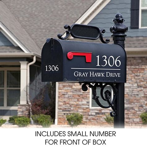 Back40Life - Mailbox Numbers Street Address Vinyl Decal (E-004q) Mailbox Numbers Vinyl, Address Decals, Mailbox Stickers, Personalized Mailbox, Front Door Decal, Mailbox Address, Custom Mailboxes, Mailbox Numbers, Number Gifts