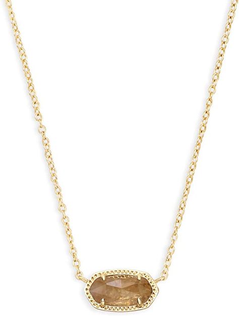 Kendra Scott Elisa Pendant Necklace for Women, Fashion Jewelry, 14k Gold-Plated Elisa Pendant Necklace, Preppy Brands, Short Pendant Necklace, Jewlery Necklace, Kendra Scott Elisa, Bath Body Works Candles, Kendra Scott Necklace, Xmas List, Gift Inspo