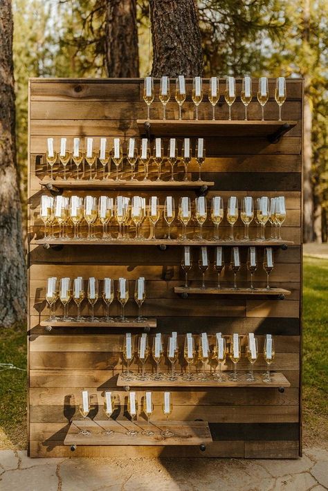 forest wedding drink wall Forest Wedding Cocktail Hour, Forest Wedding Food, Wedding Drink Wall, New England Wedding Aesthetic, Drink Wall Wedding, Forest Wedding Table Decor, Cabin Wedding Ideas Small, Wedding Table Decor Blue, Forest Wedding Aesthetic