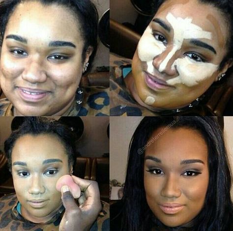 Contoured Makeup, What Is Contour Makeup, Makeup Contour, Power Of Makeup, Makeup Tricks, Makeup Transformation, Face Contouring, Contour Makeup, Drugstore Makeup