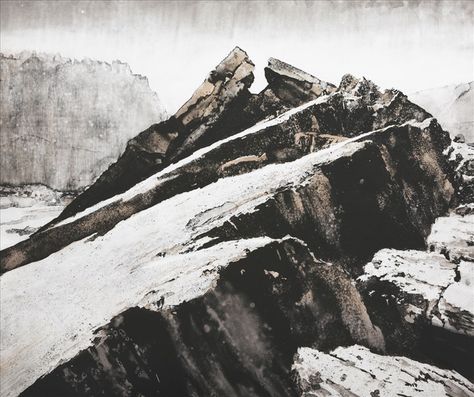 Mountain Sketch, Mountain Drawing, Manga Drawing Tutorials, Royal Academy Of Arts, Beautiful Bugs, Black And White Painting, Sumi E, Traditional Paintings, Dark Art