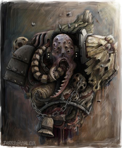 ArtStation - Plague Marine Bust, Thomas Mack Chaos Legion, Space Marine Art, Power Points, Warhammer 40k Art, Warhammer Models, Warhammer Art, Warhammer 40k Artwork, Artwork Images, Warhammer Fantasy