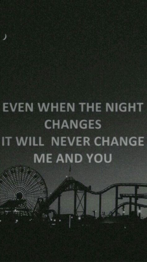 It will never change, me and you 1d Songs, One Direction Lyrics, One Direction Songs, Night Changes, Direction Quotes, One Direction Wallpaper, One Direction Quotes, Song Lyric Quotes, Best Song Ever