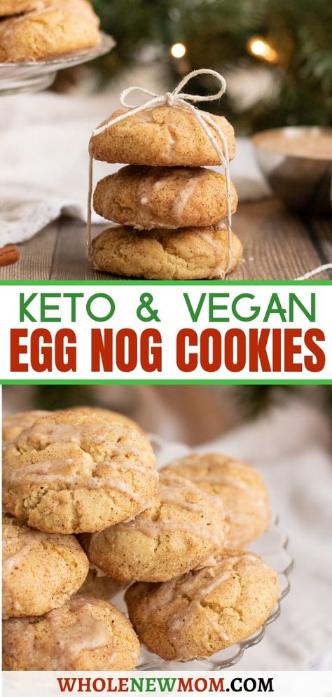 Egg Nog Cookies, Chocolate Covered Banana Bites, Vegan Eggnog, Strawberry Oatmeal Bars, Blueberry Crumble Bars, Cookies Chewy, Eggnog Cookies, Soft Egg, Desserts Keto