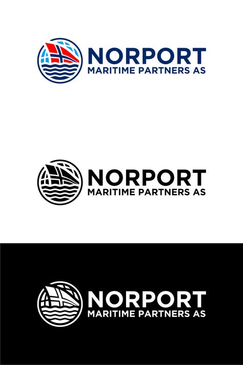 Maritime Logo Design, Marines Logo, Beach House Vacation, Norway Flag, Travel Logo, Professional Logo Design, Logo Business, Hotels Design, Professional Logo