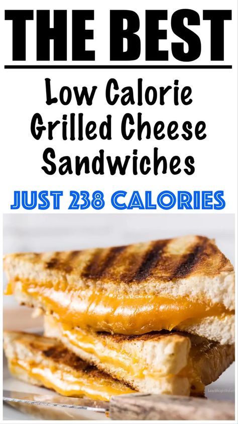 Low Cal Grilled Cheese, Low Calorie Grilled Cheese, Sandwich Buns Recipe, Low Calorie Sandwich, Low Calorie Cheese, Healthy Grilled Cheese, Dinner Under 300 Calories, Low Calorie Bread, 500 Calories Recipes