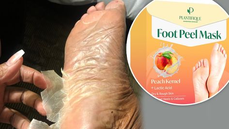 SHOPPING: A foot mask that literally sheds dead skin off your feet is going viral thanks to its 'grossly satisfying results'. And it's gained over 20,000 five-star reviews and counting. Grab it on sale now. Neck Tightening Cream, Foot Peel Mask, Neck Tightening, Dry Cracked Heels, Shimmer Body Oil, Peeling Mask, Food Hampers, Budget Beauty, Foot Mask