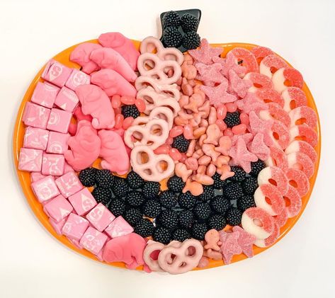 Board - Oh! on Instagram: “Hello October, is it Halloween yet? Board Oh! pumpkin Inspired by @delish 🎃 because pink pumpkins is where it’s at. . . #boardoh…” Is It Halloween Yet, Spooky Night, Hello October, Pink October, Pink Pumpkins, Cheese Platters, Cheese Plate, Charcuterie Board, Christmas Tree Skirt