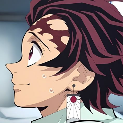 Tanjiro Smiling, Tanjiro Smile, Tanjiro Aesthetic, Yandere Tanjiro, Demon Slayer Images, Smile Icon, Demon Slayer Icons, Kamado Tanjiro, Anime Reference