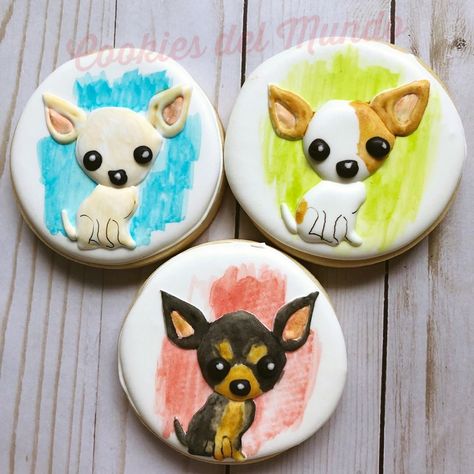 Christine Williams on Instagram: “Cute lil’ Chihuahuas . . .  #austincookies #atxcookies #austintx #austintexas #sugarcookies #atxfood #decoratedsugarcookies #atxlocal…” Dog Cookies, Sugar Cookies Decorated, Decorated Cookies, Austin Texas, Austin Tx, Cookie Decorating, Sugar Cookies, Chihuahua, Biscuits