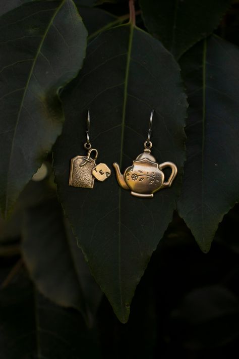 Teacup Jewelry, Tea Party Jewelry, Tea Cup Jewelry, Tea Cup Earrings, Tea Jewelry, Mushroom Jewelry, Stylish Earrings, Set Earrings, Party Earrings