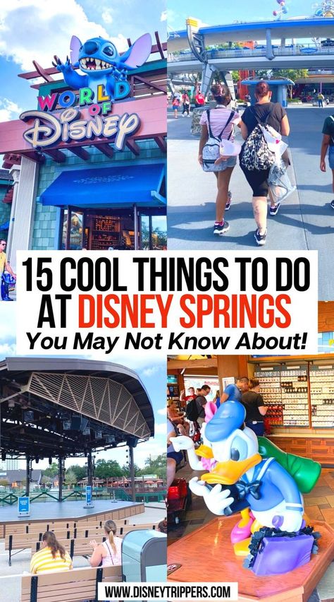 15 Cool Things To Do At Disney Springs You May Not Know About! Disney Springs For Adults, Disney Springs Scavenger Hunt, Things To Do In Disney Springs, Disney Springs Pictures, Disney Springs Photo Ideas, Coronado Springs Disney World, Disney In April, Disney World Ideas, Disney Springs Outfits