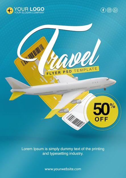 Yeti Airlines, Travel Agency Poster, Travel Flyer Design, Trip Design, Tourism Design, Travel Flyer, Fly Travel, Travel Creative, Travel Post