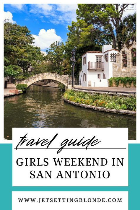 If you’re looking for a fun and easy getaway for you and your girlfriends, look further than San Antonio. With its Texas history, vibrant culture, serene riverwalk, and Tex-Mex cuisine, San Antonio offers something for everyone. Follow this travel guide for the perfect girls weekend in San Antonio, Texas! #sanantonio #texas #travelguide #girlsweekend #perfectweekend What To Pack For San Antonio Texas, San Antonio Bachelorette Party, Outfits For San Antonio Texas, Bachelorette San Antonio, San Antonio Itinerary, Austin Girls Weekend, San Antonio Texas Instagram Spots, San Antonio Anniversary Trip, San Antonio Night Life