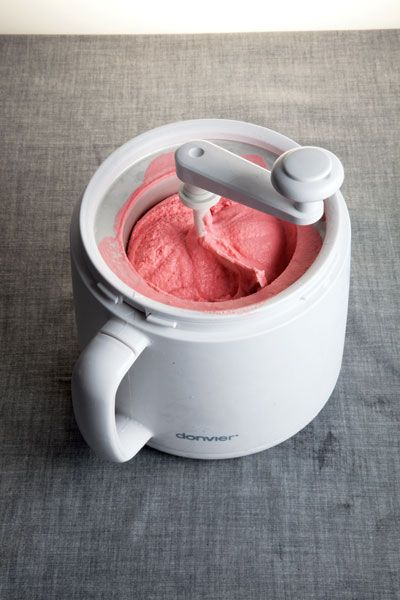 Freeze Strawberries, Freezing Strawberries, Fancy Ice Cream, Homemade Sorbet, Strawberry Ice Cream Recipe, Fancy Ice, Kitchen Essentials List, Sorbet Ice Cream, Ice Cream Maker Recipes