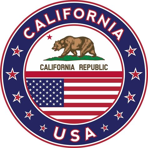 California, California t-shirt, California sticker, circle, California flag, white bg Stickers Usa, California T Shirt, Usa Stickers, Sticker Luggage, California Logo, California State Flag, California Flag, White Bg, Stickers For Cars