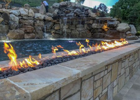 Fire Feature Pool, Insane Pools, Pool Kings, Mexican Beach Pebbles, Lazy River Pool, Deck Fire Pit, Lagoon Pool, Custom Swimming Pool, Pool Renovation