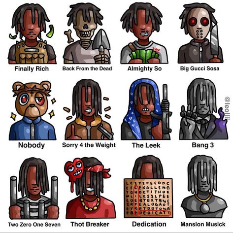 Iphone Wallpaper Rap, Trill Art, Hip Hop Artwork, Rapper Art, Comic Style Art, Black Cartoon Characters, Black Art Painting, Swag Cartoon, Chief Keef