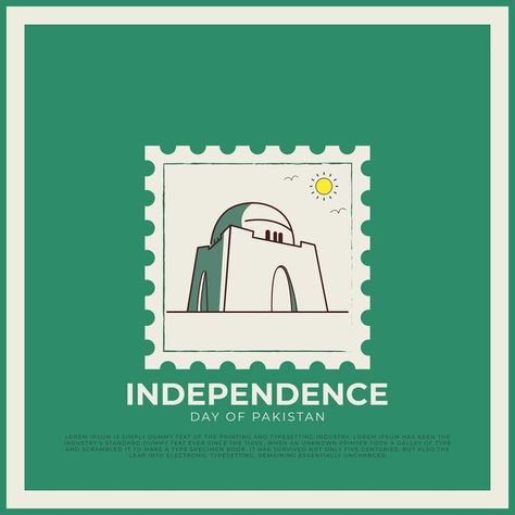 Independence day of pakistan minimal pos... | Premium Vector #Freepik #vector #postal #india #holiday #country Republic Day Minimal Creative, Vector Social Media Post, Creative Post Design Ideas, Independence Day Ads, Peepul Tree, Pakistan Illustration, Independence Day Post, Independence Sale, Independence Day Creative