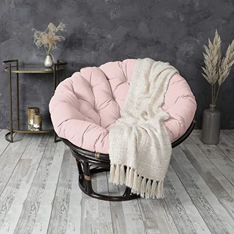 Amazon.com: Mozaic Papasan Cushion, 44 in x 44 in x 4, Blush Pink : Everything Else Papasan Chair With Canopy, Double Papasan Lounge Chair, White Papasan Chair, Pink Papasan Chair, Papasan Chair Cushion, Chair Cushion Pink, Papasan Cushion, Pink Everything, Hanging Seats