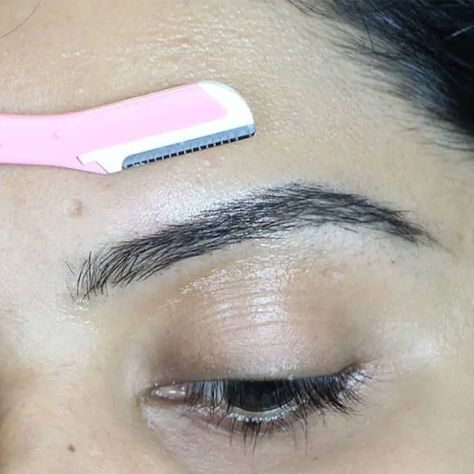 Does Shaving Your Eyebrows Make Them Grow Back Thicker? How To Shave Eyebrows, Shaving Eyebrows, Shaved Eyebrows, Shave Eyebrows, Straight Eyebrows, Guys Eyebrows, Ideal Shape, Waxed Eyebrows, Brow Shaping