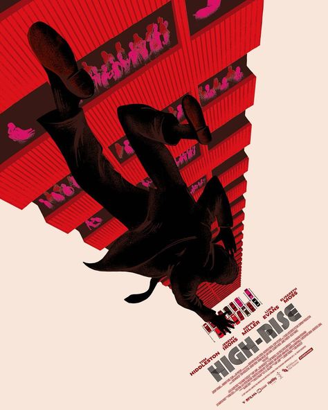 High Rise by Chris Thornley High Rise Movie, Omg Posters, Movie Posters Design, Alternative Movie Posters, Retro Illustration, Film Posters, Comic Styles, Design Graphique, Cool Posters