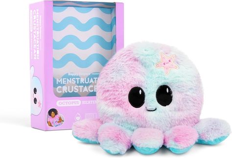 Amazon.com: Happy Helpers Octopus Plush — Menstruation Crustacean Plushies Cute Lavender Scented Heating Pad for Cramps : Health & Household Heating Pad For Cramps, Octopus Plush, Heating Pad, Crustaceans, Lavender Scent, Octopus, Lavender