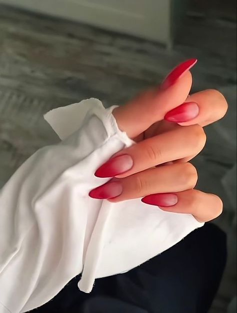 48 Stunning Valentine’s Day Nail Ideas - Boss Babe Chronicles Nails Acrylic Korean, Short Nail Designs Valentines, Korean Nails Short, Designs Nails Art, Halloween Nails Designs, Red Tip Nails, Almond Nails Red, Cool Nails, Red Ombre Nails