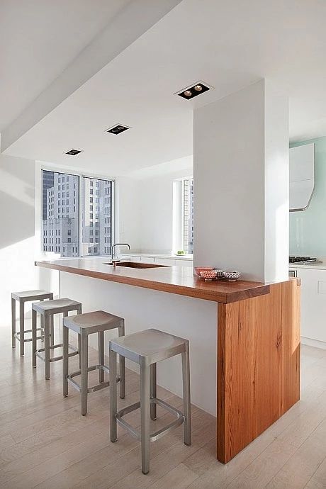 Kitchen Column, Kitchen Columns, Kitchen New York, Kitchen Desks, Modern Kitchen Interiors, Kitchen Interior Design Modern, Contemporary Kitchen Design, Design Del Prodotto, Trendy Kitchen