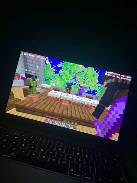 Minecraft, Egg, Laptop, Computer