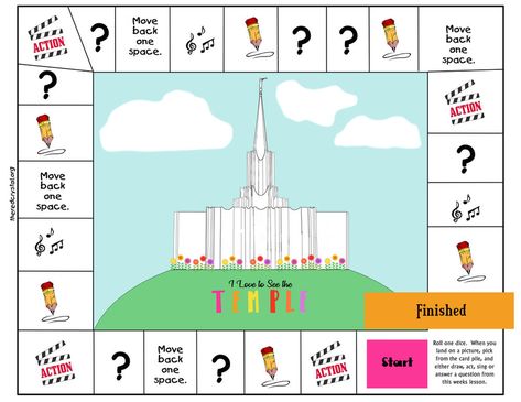 Temple Game, Kirtland Temple, Lds Pictures, Primary Games, Lds Seminary, House Of The Lord, Lds Primary Lesson Helps, Lds Primary Lessons, Step Stones