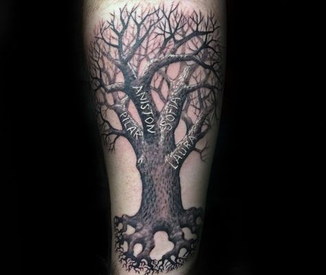 White Ink Family Tree Carved Guys Tattoo Ideas On Leg Tree Leg Tattoo, Family Tree Images, Tree Sleeve Tattoo, Tree Tattoo Forearm, Tree Tattoo Arm, Tree Sleeve, Family Tattoos For Men, Tree Tattoo Men, Leg Tattoo Ideas