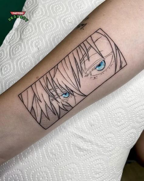 Small Jjk Tattoo Ideas, Gojo Tatoos Ideas, Jjk Tattoo Ideas Gojo, Jujutsu Kaisen Gojo Tattoo, Gojo Tattoo Ideas, Gojo Tattoo Designs, Jujutsu Kaisen Tattoo Ideas, Jjk Tattoo Ideas, Jujutsu Kaisen Tattoo