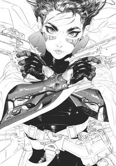 Landy R. Andrianary Battle Angel Alita, Arte Cyberpunk, Arte Inspo, Cyberpunk Art, Arte Fantasy, Art And Illustration, Ideas Aesthetic, 영감을 주는 캐릭터, Sci Fi Art