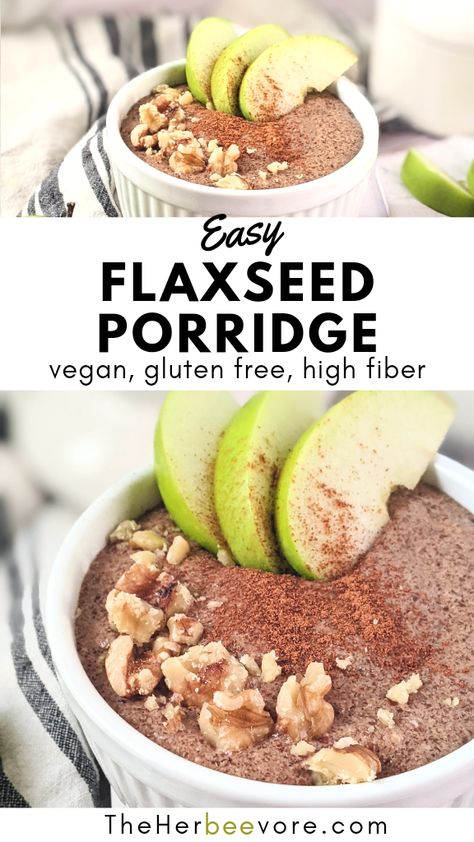 Flax Meal Recipes, Flax Recipes, Oatmeal Alternative, Breakfast At Work, Hormone Balancing Meals, Flaxseed Recipes, Filling Breakfast Recipes, Healthy Filling Breakfast, Fiber Breakfast