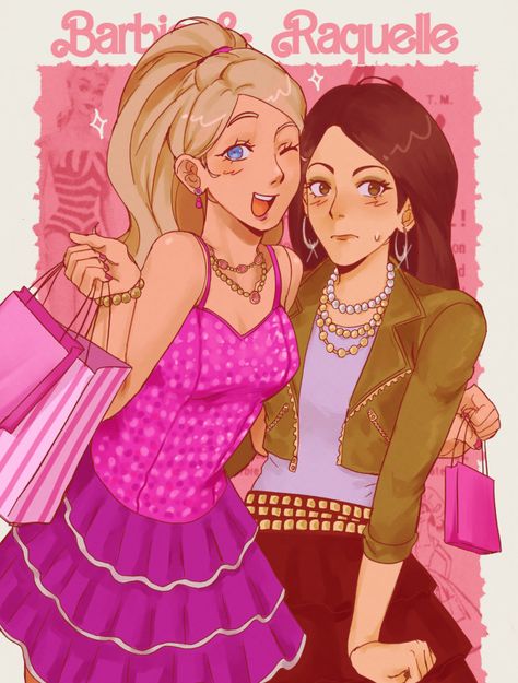 Barbie And Raquelle Fanart, Raquel And Barbie, Barbie X Raquel, Barbie X Raquel Fanart, Barbie Movies Fanart, Barbie Rapunzel Fanart, Barbie Series, Barbie Fanart, Ryan Newman