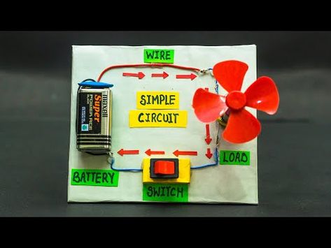 Simple Physics Projects, Sci Project Ideas, Physic Project Ideas, Simple Electric Circuit Projects, Simple Electronics Projects Diy, Simple Circuit Projects For Kids, Easy Science Projects For Kids School, Circuit Projects For Kids, Physics Projects High School