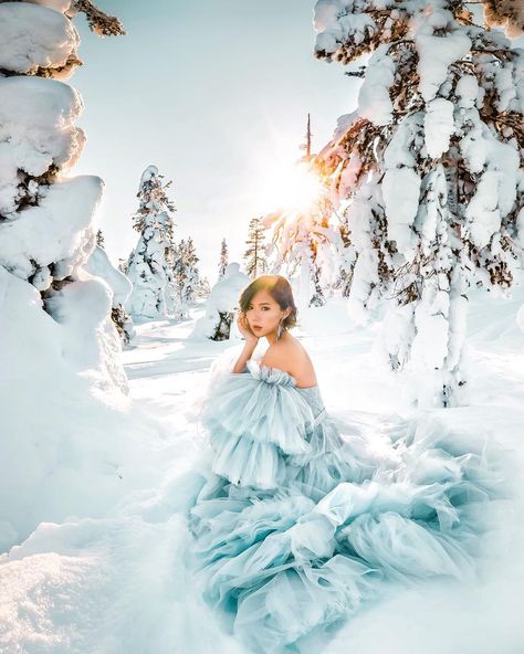 https://www.instagram.com/p/BhDYzwgA5Gk/?taken-by=itscamilleco Winter Gown Photoshoot, Quince Snow Pictures, Dress In Snow Photoshoot, Winter Photoshoot Birthday, Snow Photoshoot Dress, Snow Quinceanera Pictures, Winter Photoshoot Ideas Models, Snow Princess Photoshoot, Snow Dress Photoshoot