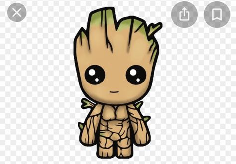 Groot Guardians, Cute Polymer Clay, Baby Groot, Free Clipart, 2d Art, Cute Kawaii, Pretty Wallpapers, Cute Drawings, Crochet Projects