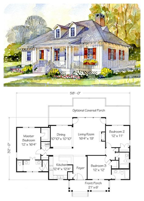 Small Cottage Homes 3 Bedroom, Southern Cottage Floor Plans, Cottage House Plans 3 Bedroom, Small Cottage House Plans 3 Bedroom, Cottage Layout Floor Plans, Small Cottage Layout, Cottage House Layout, 3 Bedroom Cottage Floor Plans, House Plans Cottage