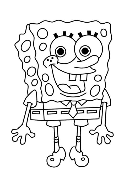 Spongebob Coloring Pages Print | Free Printable Spongebob Squarepants Coloring Pages For Kids Spongebob Coloring Pages, Spongebob Coloring, Kids Printable Coloring Pages, Spongebob Drawings, Free Kids Coloring Pages, Boy Coloring, Coloring Pages For Boys, Sponge Bob, Pola Sulam