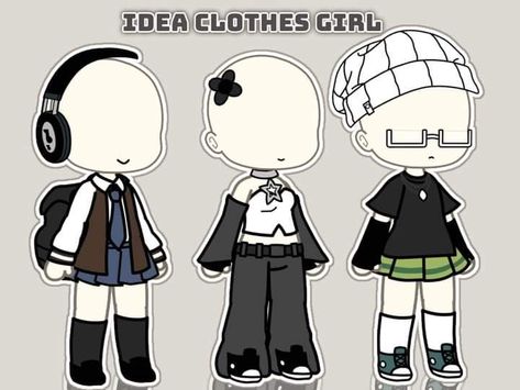 Gacha Club Ideas Clothes, Gacha Club Clothes Ideas, Gacha Life 2 Outfit Ideas, Gacha Life Oc Outfits, Gacha Life Outfit Ideas, Gacha Life Outfits, Gacha Life Sleep Outfits, 가족 일러스트, Gacha Base Poses Cute