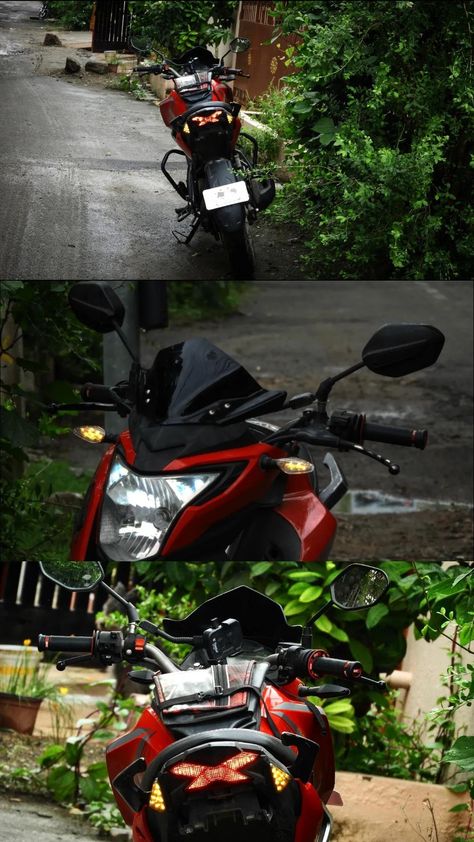 Cherry red hornet bs4
LED DRLs, Headlight, Crown vizor added in front
Tyre hugger, Body indicator added in back Hornet 160r Honda, Hornet Bike, Bike Modified, Honda Hornet, Bike Photo, Honda Cb, Hornet, Bike, Red