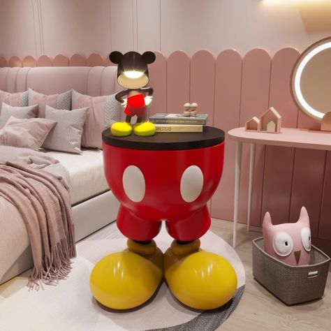 Disney Car Accessories, Mickey Mouse Bedroom, Disney Hotel, Disney Car, Unique Bedroom Design, Unique Bedroom, Creative Living Room, Luxury Room Bedroom, Disney Hotels